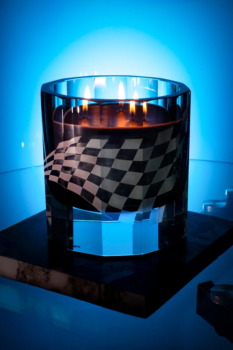 Race candle 1blue